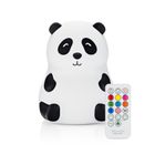 Rabbit & Friends, Panda, lampka silikonowa z pilotem, biała