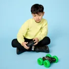 Race Xtreme, Stunt Light Up R/C, samochód kaskaderski, podświetlany pojazd zdalnie sterowany, czarno-zielony