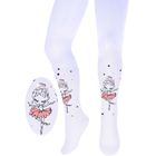 Rajstopy dziewczęce, białe, Milusie