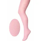 Rajstopy dziewczęce, prążkowane, różowe, Milusie