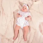 Rampers dziewczęcy, biały, Nicol