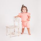 Rampers dziewczęcy, koralowy, Nicol