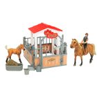 Ranczo z koniami, zestaw figurek z akcesoriami