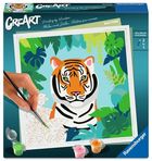 Ravensburger, CreArt, malowanie po numerach, Dziki Tygrys