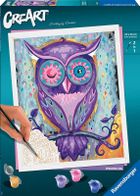 Ravensburger, CreArt, malowanie po numerach, Sowa