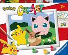 Ravensburger, CreArt, Pokemon, zestaw kreatywny, malowanie po numerach