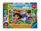 Ravensburger, Dora poznaje świat, puzzle, 2-12 elementów