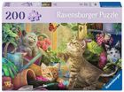 Ravensburger, Feel Well, Psotne koty, puzzle XL, 200 elementów