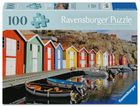 Ravensburger, Feel Well, puzzle XL, kolorowe domy, 100 elementów