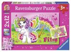 Ravensburger, Filly i przyjaciółka, puzzle, 2-12 elementów