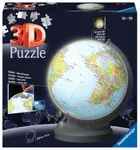 Ravensburger, Globus, puzzle 3D, lampka, 540 elementów