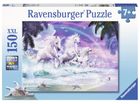 Ravensburger, Jednorożce na plaży, puzzle, 150 elementów