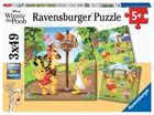 Ravensburger, Kubuś Puchatek, puzzle, 3-49 elementów