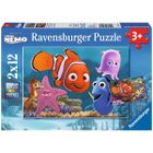 Ravensburger, Nemo w podróży, puzzle, 2-12 elementów