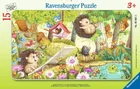 Ravensburger, Ogród zwierzęcych przyjaciół, puzzle w ramce, 15 elementów