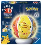 Ravensburger, Pokemon, kula, puzzle 3D, lampka, 72 elementy