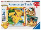 Ravensburger, Pokemon, puzzle, 3-49 elementów