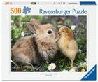 Ravensburger, Rabbit and chick, puzzle, 500 elementów