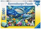 Ravensburger, Rekin, Rafa koralowa, puzzle XXL, 100 elementów