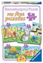 Ravensburger, Słodkie zwierzęta, puzzle, 4w1