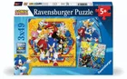 Ravensburger, Sonic, puzzle, 3-49 elementów