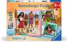 Ravensburger, Vaiana 2, puzzle, 3-49 elementów