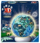 Ravensburger, Ziemia nocą, globus, puzzle 3D, lampka, 72 elementy