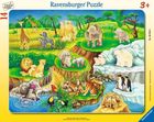 Ravensburger, Zoo, puzzle ramkowe, 14 elementów