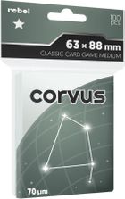 Rebel, Corvus Medium, koszulki na karty, 63-88 mm, 100 szt.
