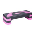 Rebel, step do aerobiku i ćwiczeń fitness, 3 stopnie, szaro-fioletowy, 78 cm, RBA-3225-PU