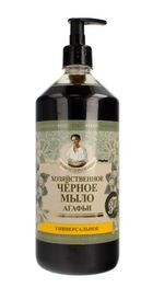Receptury Babuszki Agafii, czarne mydło uniwersalne gospodarcze, 1000 ml