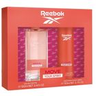 Reebok, Move Your Spirit Women, zestaw, woda toaletowa, spray, 100 ml + dezodorant, spray, 150 ml