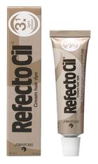 Refectocil, Eyelash And Eyebrow Tint, henna do brwi i rzęs, 3.1 Light Brown, 15 ml