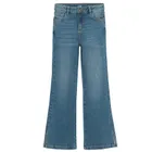 Regulowane spodnie jeansowe flare z przetarciami Cool Club