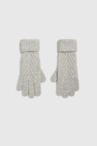 Rękawiczki damskie, szare, Moodo