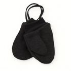 Rękawiczki dziecięce na sznurku, czarne, Iltom