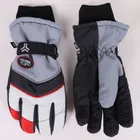 Rękawiczki narciarskie chłopięce, szare, Yoclub