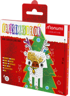 Renifer. Kolorowanka 3D. Mini Cubehead Christmas