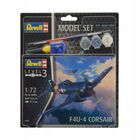 Revell, F4U-4 Corsair, model do sklejania z farbami, 1:72