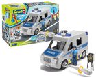 Revell, Junior Kit, Van policyjny, poazd do składania, 1:20