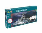 Revell, Starter Kit, Bismarck, model do składania z farbkami, 1:1200