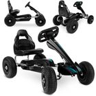 Ricokids, gokart dziecięcy na pedały, czarny, do 30 kg, RK-591