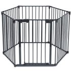 Ricokids, kojec dla dzieci, metalowy, 6-paneli, czarny