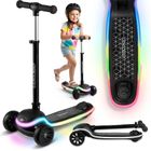 Ricokids, Leddi, hulajnoga 3-kołowa, balansowa, LED, czarna