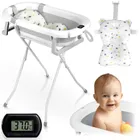 Ricokids, RK-287, wanienka składana ze stelażem, termometrem i wkładką, biało-szara