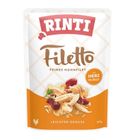 Rinti, Filetto, saszetka dla psa, kurczak i serca drobiowe, w galaretce, 100g
