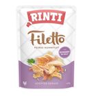 Rinti, Filetto, saszetka dla psa, kurczak i szynka, w galaretce, 100g