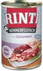 Rinti, Pur Kennerfleisch, puszka dla psa, szynka, 400g