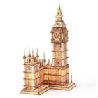 Robotime, Big Ben, puzzle drewniane 3D, LED, 220 elementów