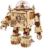 Robotime, Pozytywka LED, Steampunk Robot, drewniane puzzle 3D, 221 elementy